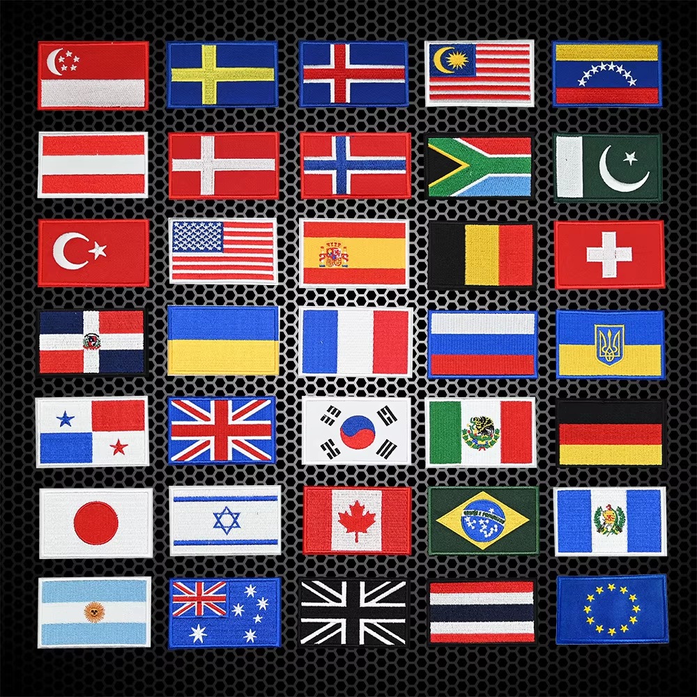 Embroidery Australia - Вышитые нашивки-флаги США, Великобритании, Канады, Австралии,