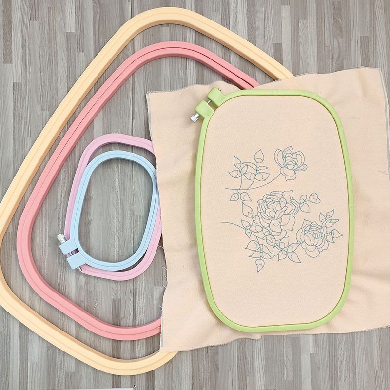 Embroidery Hoop Square - Случайный цвет, квадратный круг, аксессуары для