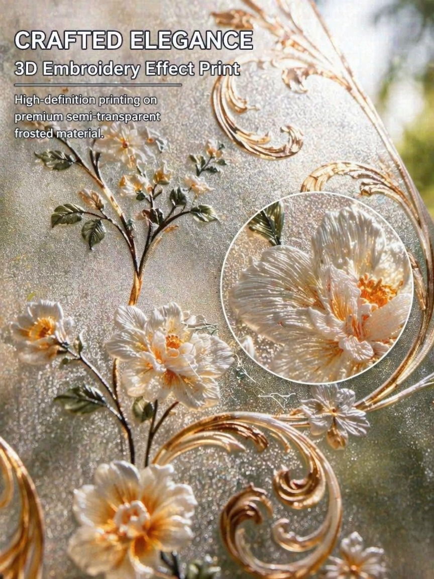 Embroidery Removal - Пленка для окон с вышитым узором,