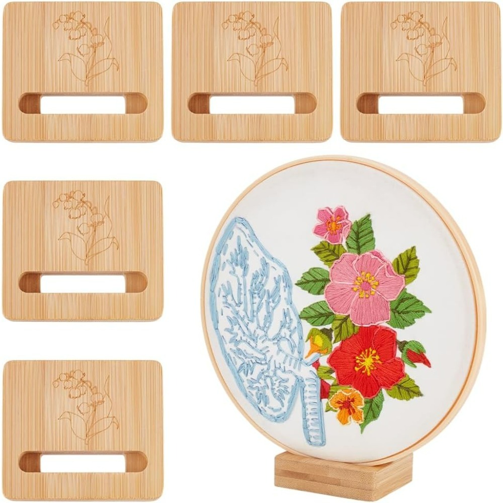 Embroidery Hoop Square - 6 шт. пяльцы для вышивания, прямоугольная