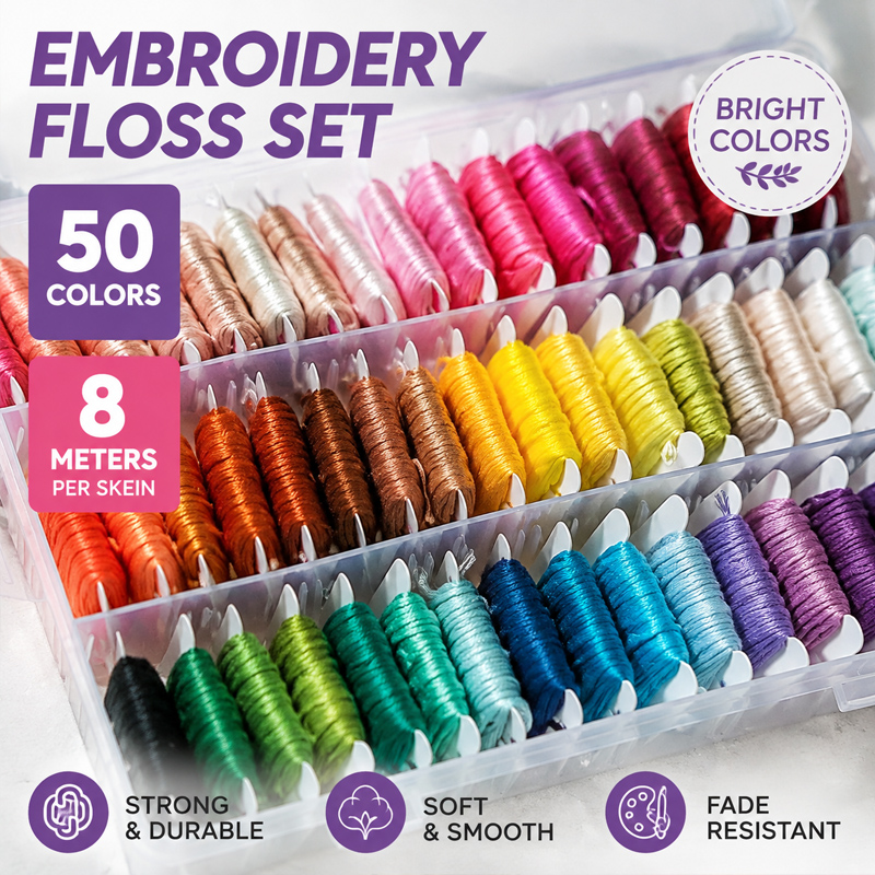 Embroidery Stitches - Набор ниток для вышивания из 100%