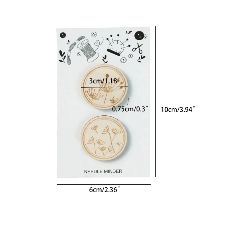 2 шт., деревянная игла для выш – обзор и цена Needle Minder Magnet