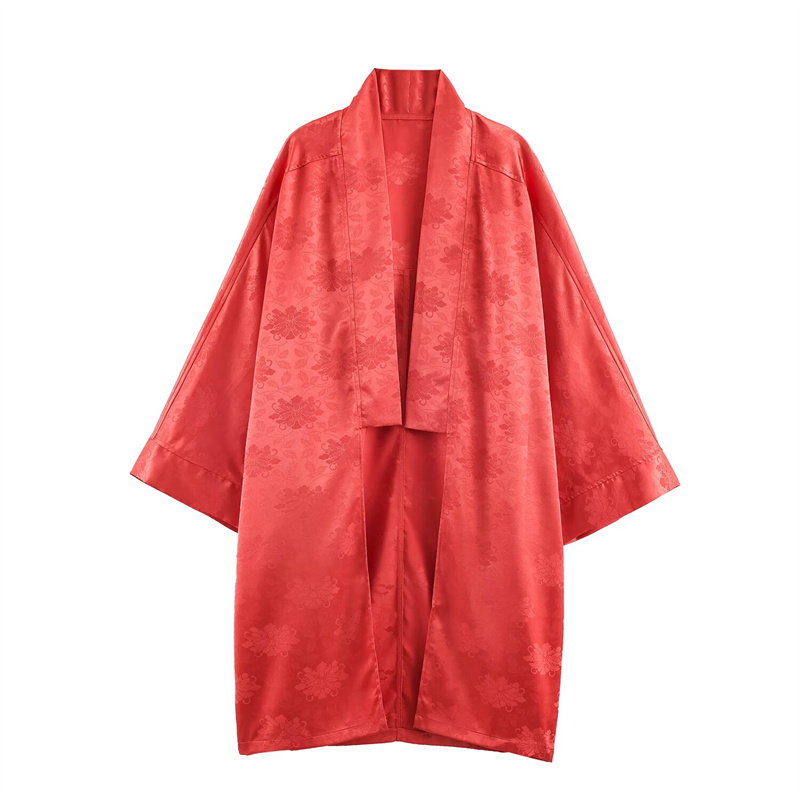 Весенний женский кимоно-халат  – обзор и цена Embroidery Red