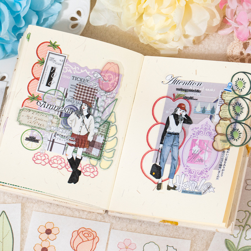 20 шт. наклеек из ПЭТ-материал – обзор и цена Embroidery Journal Book