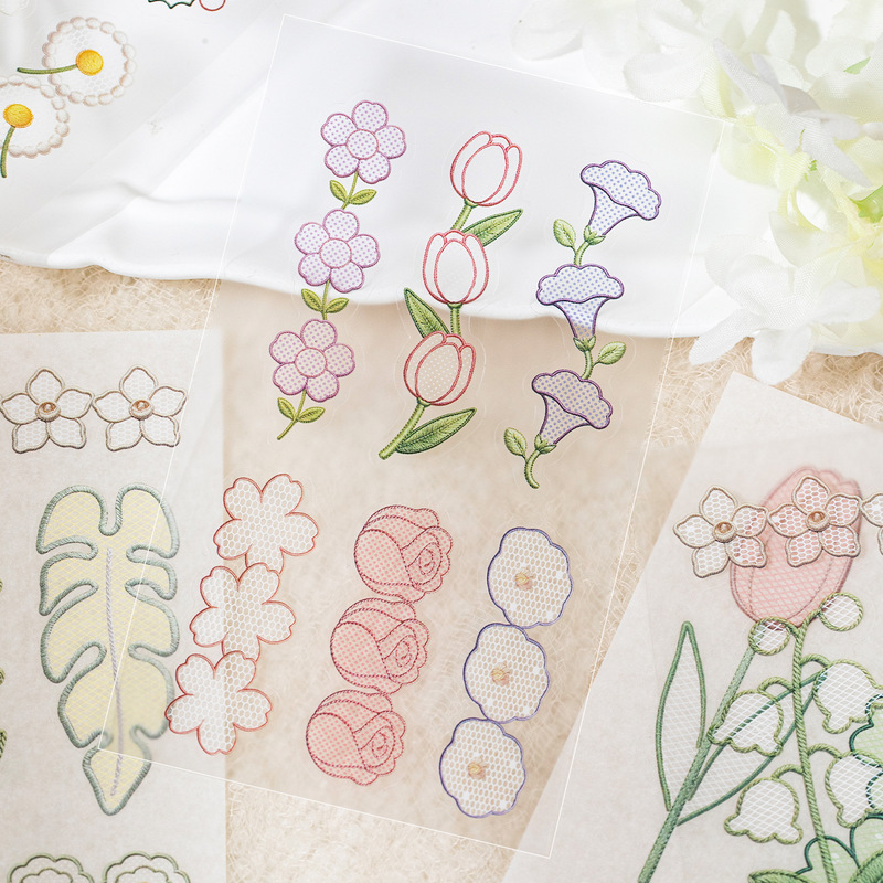 20 шт. наклеек из ПЭТ-материал – обзор и цена Embroidery Journal Book