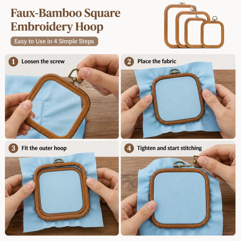 Квадратные декоративные рамки  – обзор и цена Embroidery Hoop Square