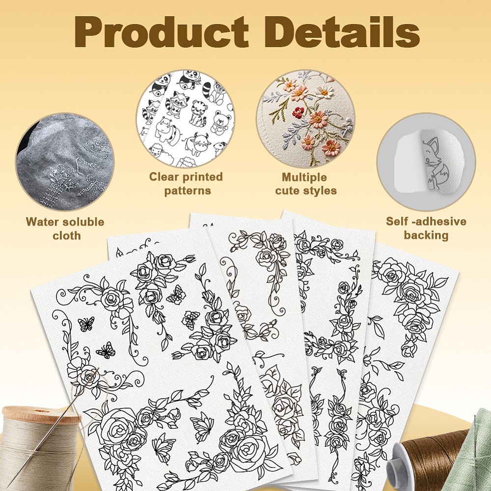 38 шт. кружевных листов с узор – обзор и цена Embroidery Sheet