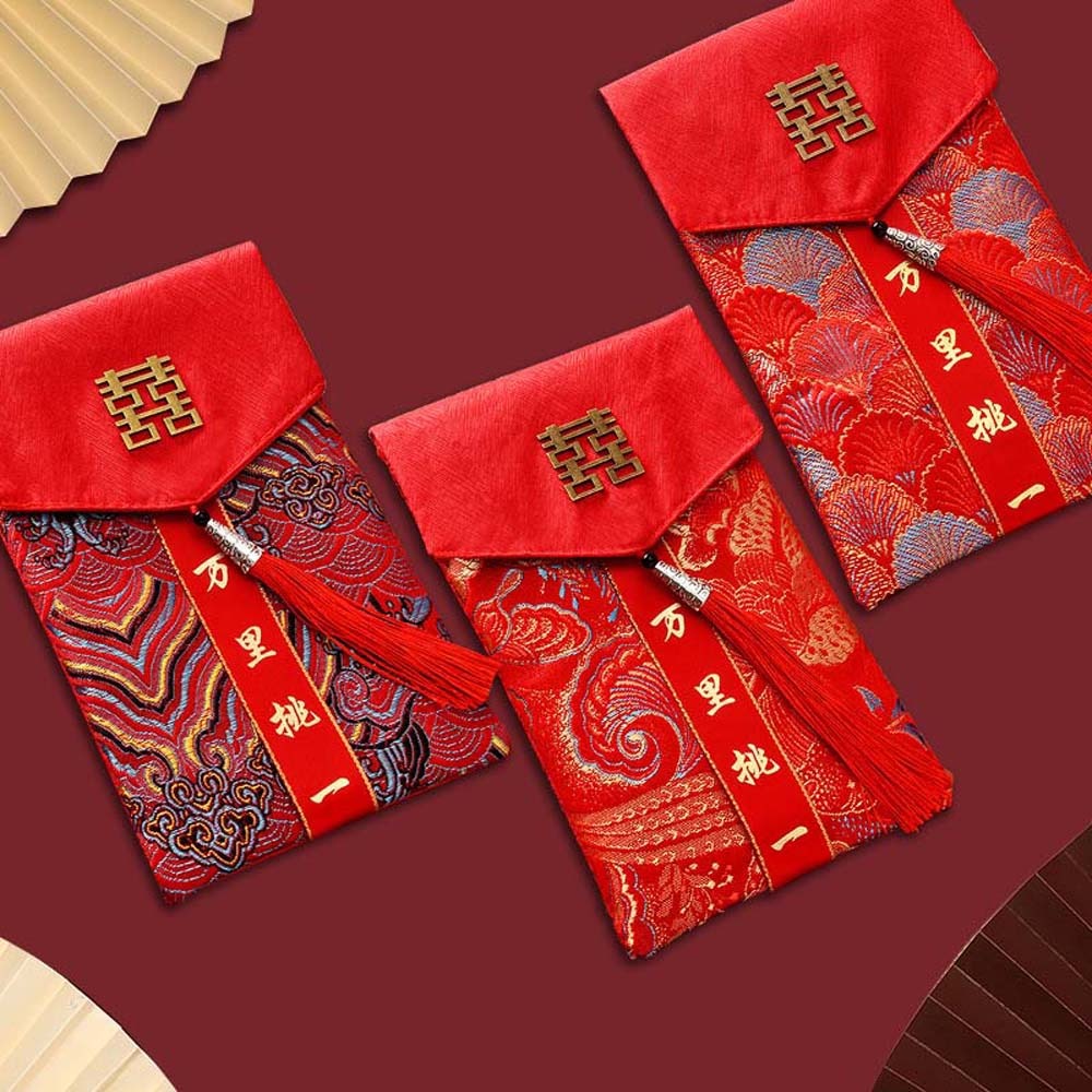 Новогодний красный конверт из  – обзор и цена Embroidery Red