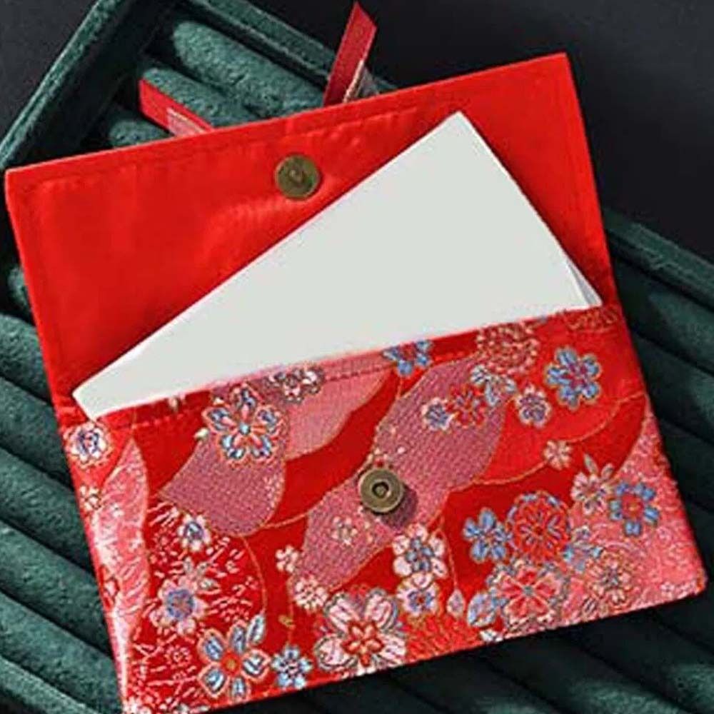 Новогодний красный конверт из  – обзор и цена Embroidery Red